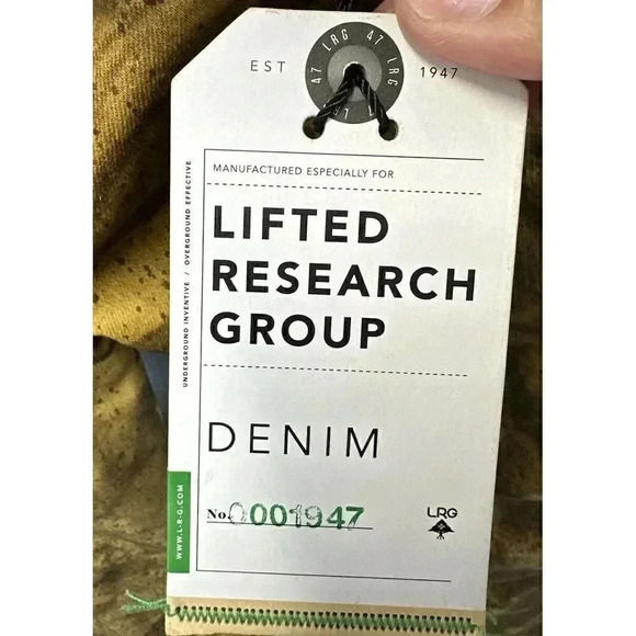 LRG Lifted Research Group Brown Men's Size 40 Camo Vintage‎ Rare Y2K Baggy Jeans - Picture 9 of 12